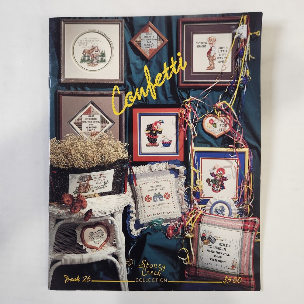 Stoney Creek Collection Book 26 Cross Stitch Patterns 1987 Vintage Embroidery